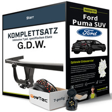 Für FORD Puma SUV Typ J2K , CF7 Anhängerkupplung starr +eSatz 7pol 09.2019-jetzt