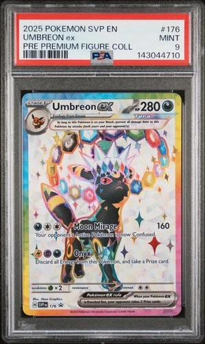 2025 POKEMON SVP PROMO PREMIUM FIGURE COLLECTION #176 UMBREON EX PSA 9