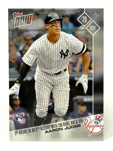 2017 TOPPS NOW MLB BASEBALL AARON JUDGE #630 ROOKIE CARD SP NEW YORK YANKEES RC