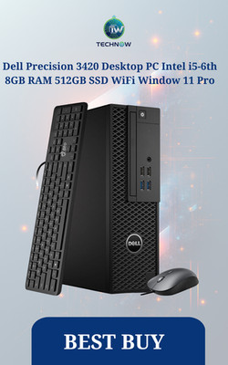 Dell Precision 3420 Desktop PC Intel i5-6th 8GB RAM 512GB SSD WiFi Window 11 Pro