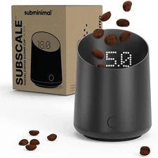 Subscale Digital Dosing Cup with LED Display – Sleek & Precise Coffee 