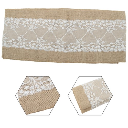 Brand New Table Runner Linen Accessories Festival Natural Jute Replacement - Picture 2 of 48