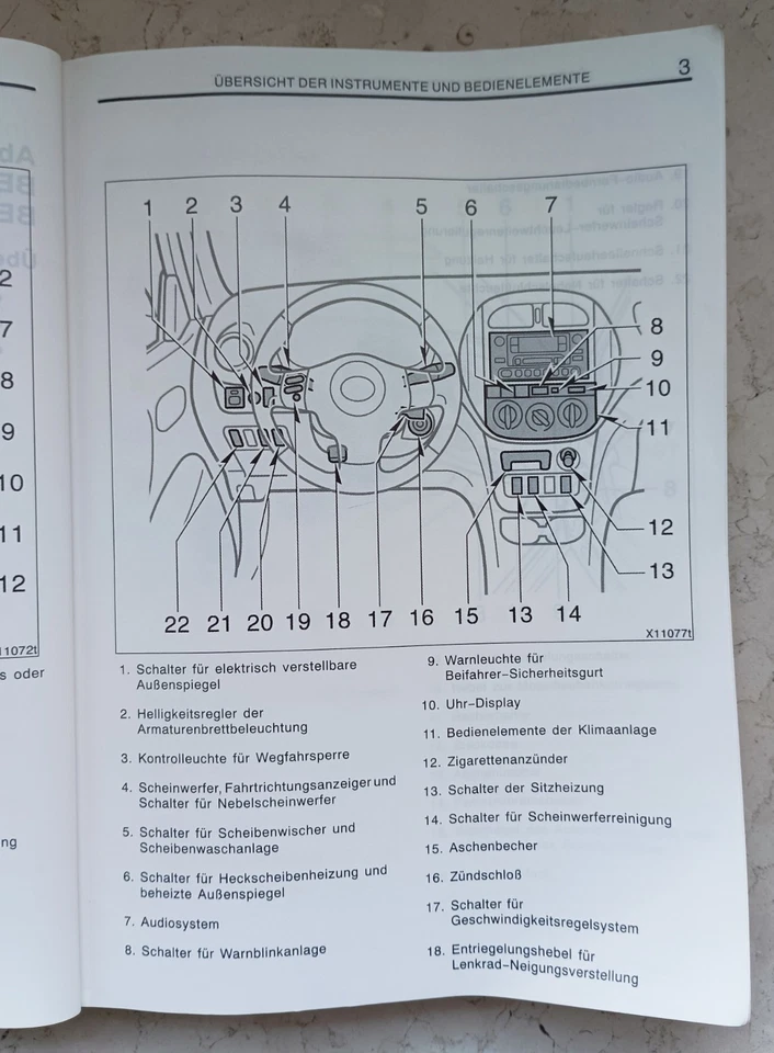 Betriebsanleitung Toyota Rav4 Istruzioni Seconda Serie 2000/2006 XP10 Deutsche  - Immagine 3 di 4
