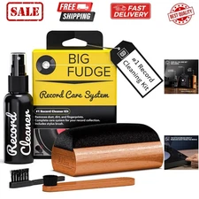 Vinyl Record Cleaning Kit - 4-in-1 Record Cleaner Solution - Includes Ultra-S...