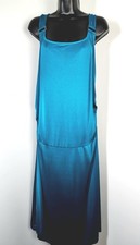 Calvin Klein Ruched Stretchy Buckle Detail Dress-Blue-SZ 2X