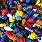 2/2.5 mm Round Waxed Cotton Shoe Laces - Lengths 45 cm to 140 cm