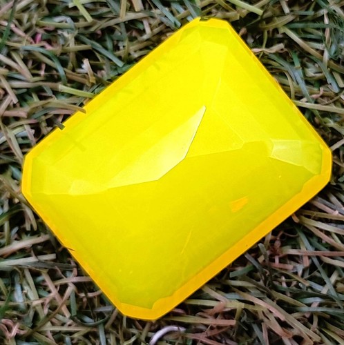 ALLURING 191 CT EGL CERTIFIED UNTREATED YELLOW OPAL EMERALD CUT LOOSE GEMSTONE - Picture 8 of 9
