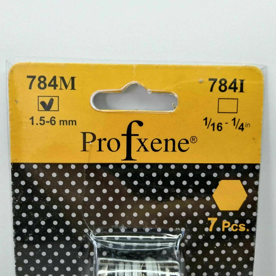 7 piezas Profxene 784M 1.5 ~ 6mm plegable hexagonal Allen llave de bolsillo 1... - Imagen 3 de 4