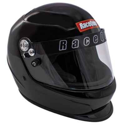 RACEQUIP Helmet, Pro Youth,SFI 24.1,Head and Neck Support Ready, Black