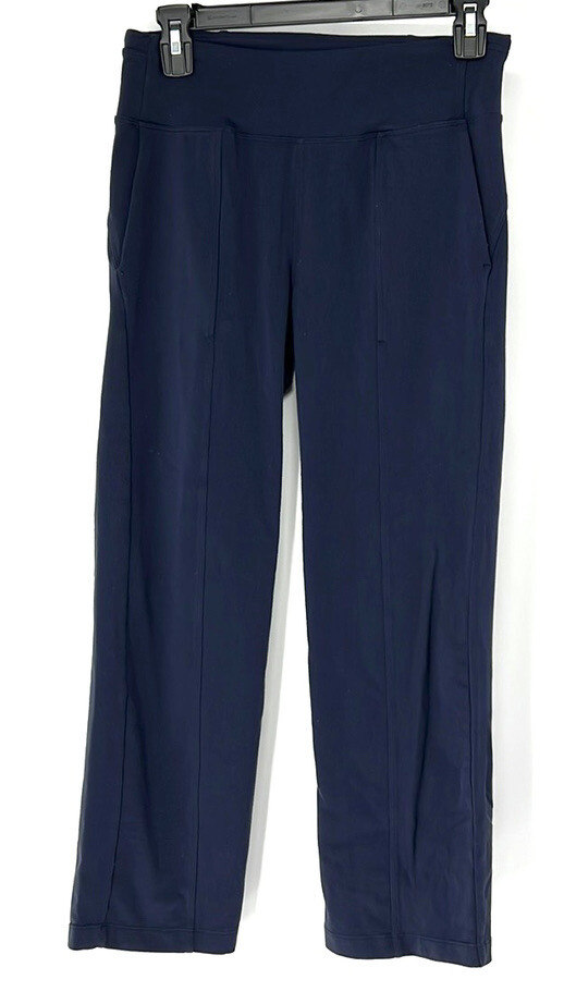 Athleta Cropped Blue Pants Women's Size Small Activewear Yoga Activewear