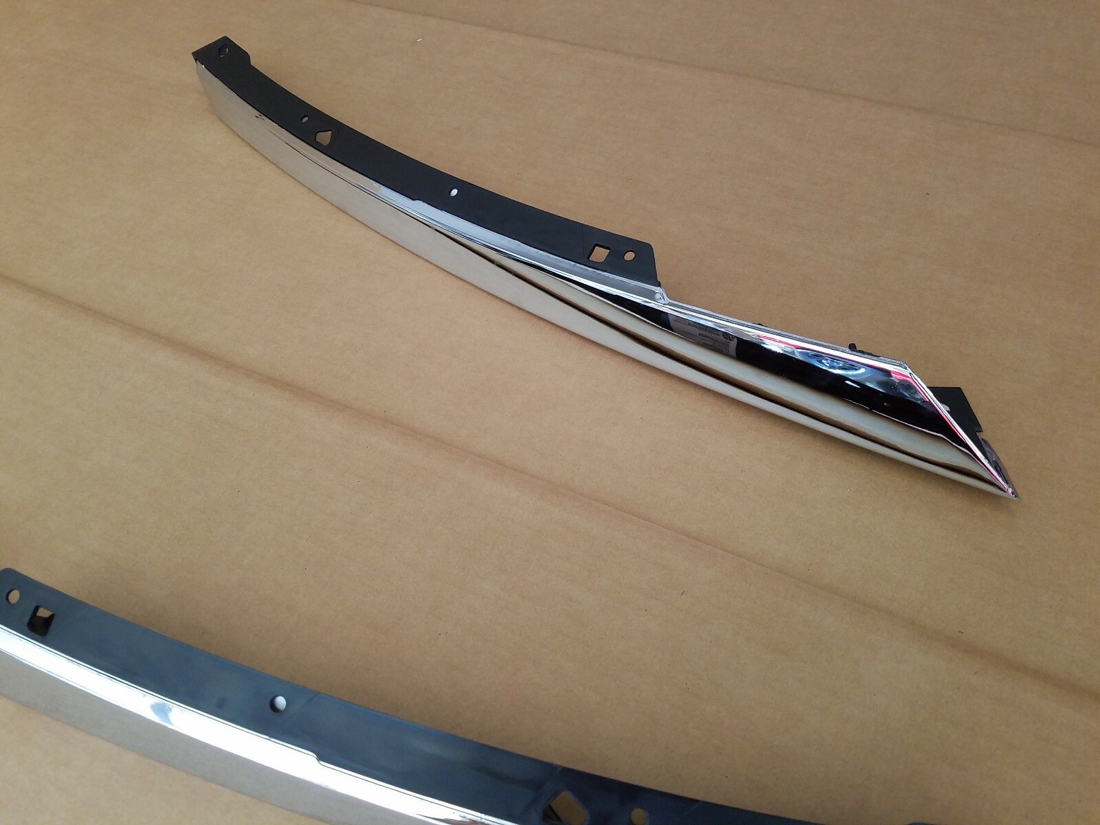 Pair Of 2013-2015 Honda Civic 4dr Front Bumper Grille Chrome Molding Trim – Upper & Lower Set
