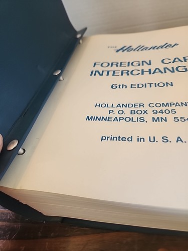 Hollander Manual 6th Foreign Interchange Edition 1960-1981 - Picture 6 of 16