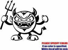 Funny Devil 04 Graphic Die Cut decal sticker Car Truck Boat Window Bumper 9"