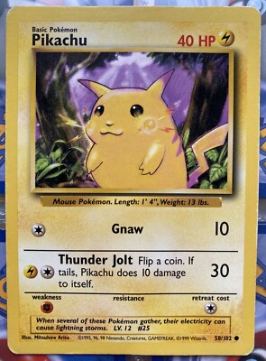 Pikachu (1999) Base Set | eBay UK
