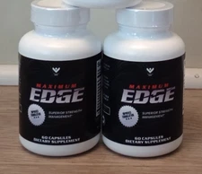 (2 Pack) Maximum Edge Superior Strength Management 60 x 2=120 Capsules Exp.05/26
