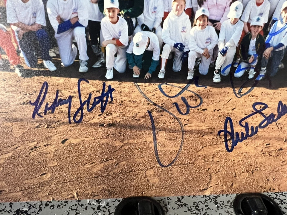 3 fotos de 8x10 auto firmadas Vida Blue con Shooty Babitt Mike Norris Rodney Scott Foto 4 de 4