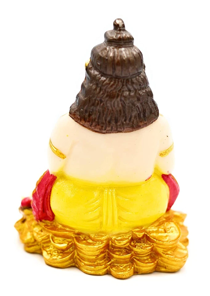 Pieza de exhibición artesanal de ídolo Kuber Maharaj de poliestireno para decoración de sala de estar Foto 4 de 4