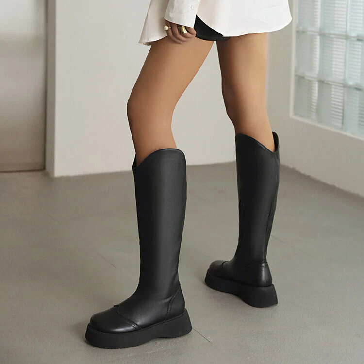 Platform riding cheap boots