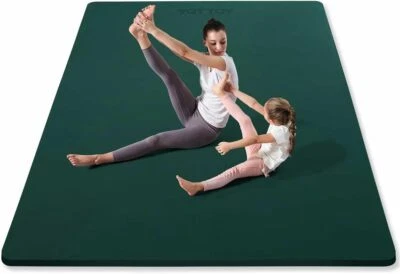 Large Yoga Mat (75 * 52 * 1/2Inch),Extra Wide TPE Exercise Mat,Non-Slip Workout