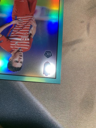 Nehuen Perez 2020-21 Topps Merlin Chrome UEFA Aqua Refractor Rookie RC #d /199 - Foto 6 di 12