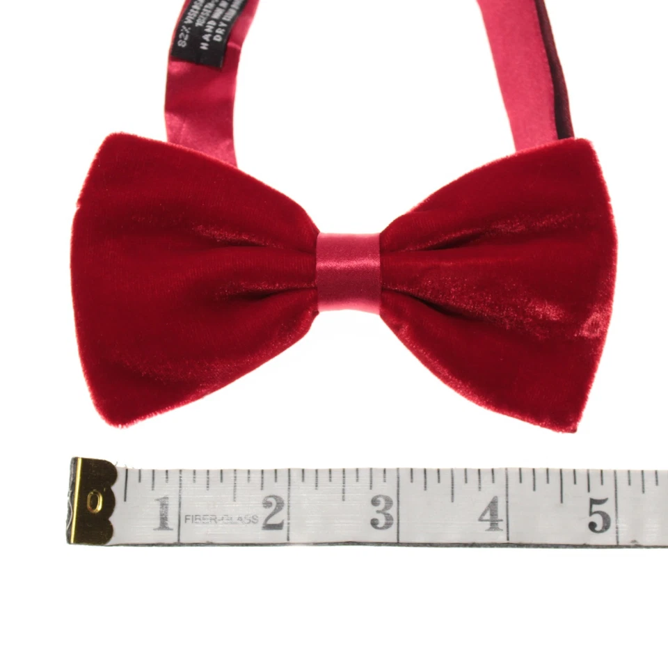 Italo Ferretti Nuevo con Etiquetas Conjunto de Faja y Pajarita en Terciopelo Rojo Talla Ajustable Foto 2 de 4