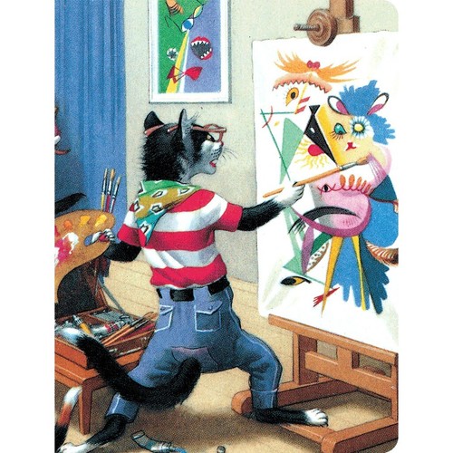 Laughing Elephant brand note book Cat Artist - Captivating Cats Notebook! New! - Picture 2 of 4