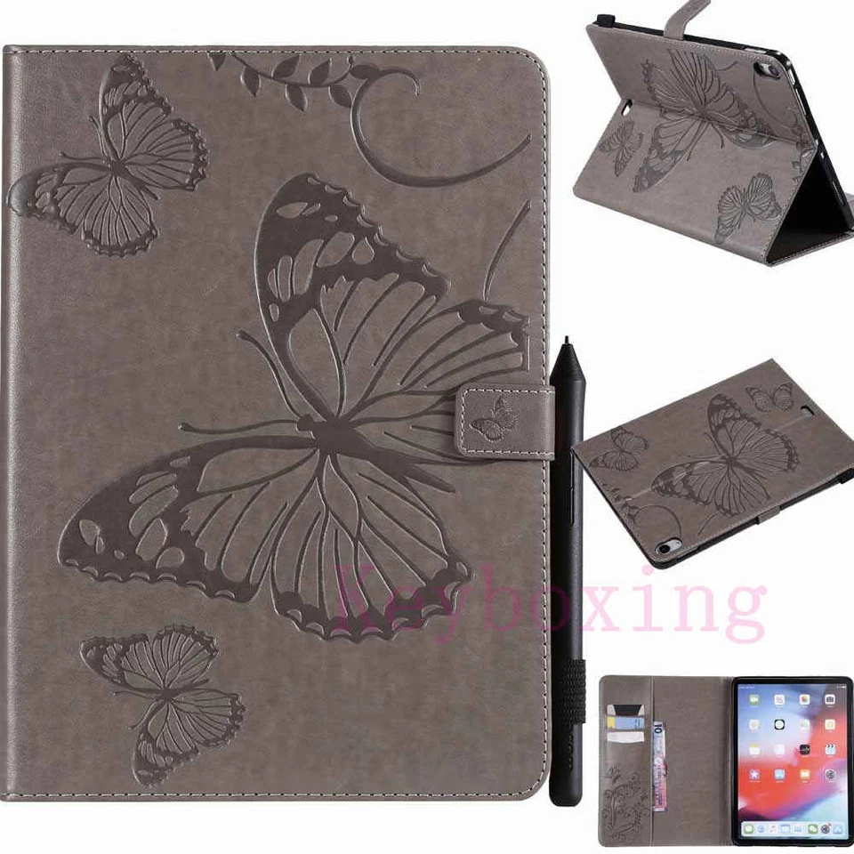 Embossed Smart Flip Leather Stand Case Cover For iPad 5th 6th Gen/Mini/Air/Pro - Image 4 of 4