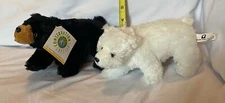 Conservation Critters Black Polar Bear Plushie – Wildlife Artist Lovey Gift