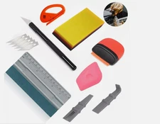9IN1 Car Window Tint Tools Kit Ruler Squeegee Craft Cutter for Vinyl Film Gasket