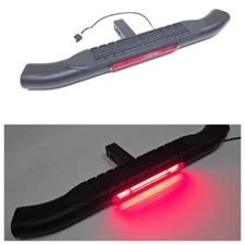 For 2" Receiver 36x4" Steel Tow Hitch Step Bar Guard 4-Pin Plug Black Oval Brake