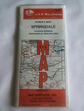 L& R Map Company Springdale Street Map