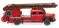 Wiking Magirus Rundhauber Dl 25 H Feuerwehr - Drehleiter 086233