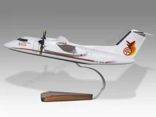 De Havilland DHC-8-100 Dash 8 PNG Air Desk Wood Airplane Model Large Scale 1/72