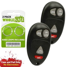 2 Replacement For 2001 2002 2003 Pontiac Grand Prix Key Fob Control Shell Case