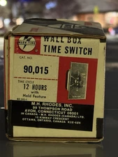 M H Rhodes Mark-Time 90000 Wall Box Timer Switch - New Old Stock
