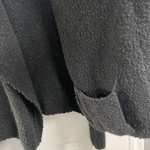 Cardigan Ann Taylor LOFT nero (S Petite) filato italiano lana aperto davanti-morbido - Foto 3 di 6