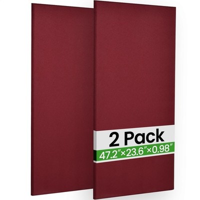 Acoustic Panels 2 Pack, 48''x24'' Large Sound Panel for Recording Studio