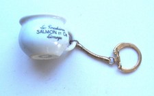 Porte-clés Pot en PORCELAINE LIMOGES SALMON & Cie.