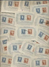 #948 USA 1947 5c and 10c CIPEX  Wholesale LOT of 35 USED Souvenir Sheets