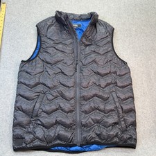 Cody James Core Quilted Puffer Vest Men s Large Gray Blue Reversible Western Out