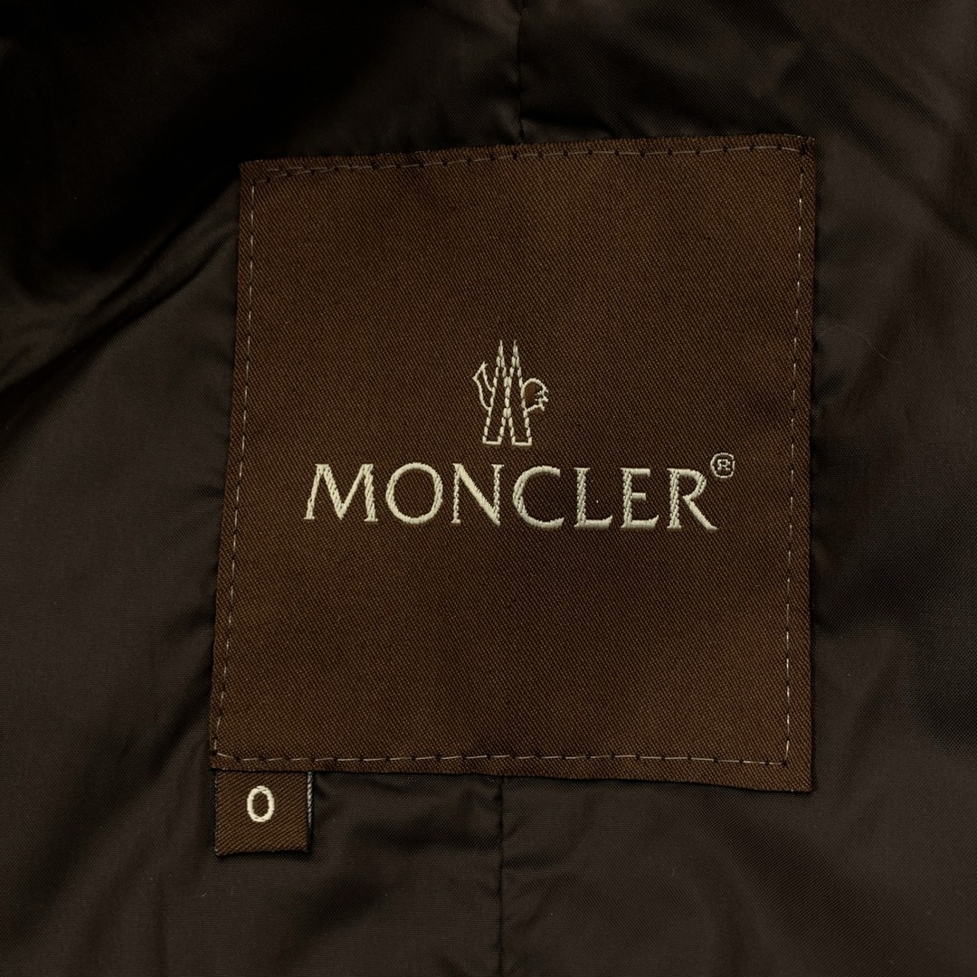 Moncler Brown Tag Double Zip Short Down Coat 0 Dark Womens Used KLDR-0 thumbnail 6