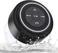 Bluetooth Shower Speakers, Portable Wireless Speaker with Suction Cup, IP67 Wate