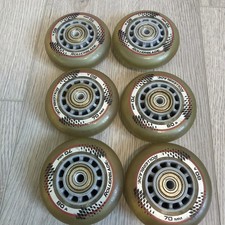 Rollerblade Inline Skate Wheels 70mm 80a SIX Pack, Lightly Used