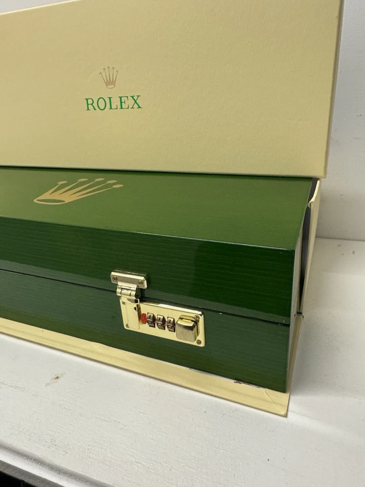 Caixa de armazenamento de relógio de luxo de madeira verde 5 slots - Ótimo para PRESENTE!! - Imagem 3 de 4