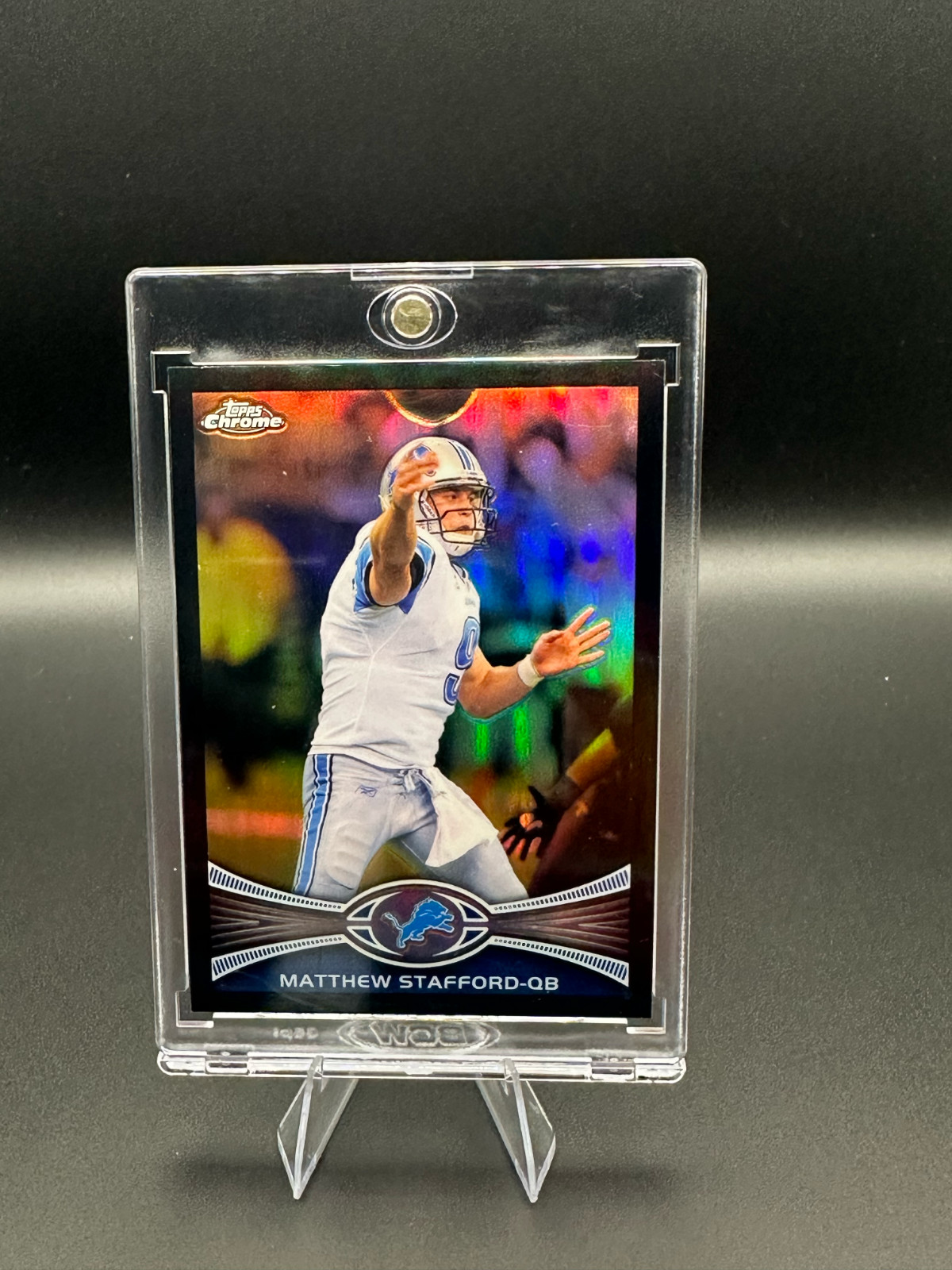 Matthew Stafford 2012 Topps Chrome Black Refractor Card #126 /299