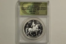 2009 Dan Carr 100 Amero ANACS MS68 Deep Cameo