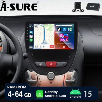 DAB+ KAM 4+64G Für Toyota Aygo Citroen C1 Peugeot 107 Autoradio Carplay DSP NAVI