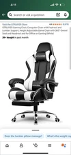 GTPLAYER Gaming Chair, Computer Chair with Footrest and Lumbar Support