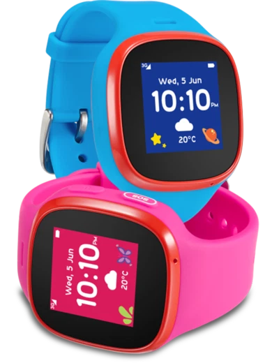 Alcatel TCL Family Watch MT30 Kinderuhr GPS Smartwatch ohne SIM blau pink