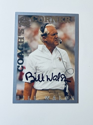2000 Fleer Greats of the Game Coach's Corner Bill Walsh SF 49ers IP Auto (read)